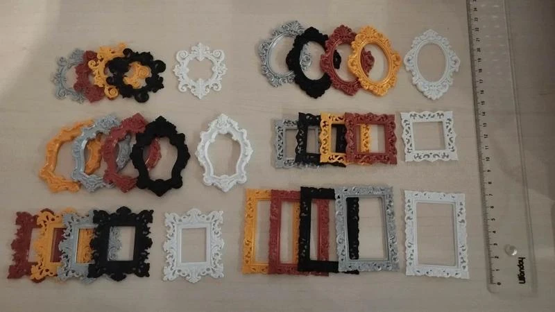 Lot de 30 embellissements cadres gothique
